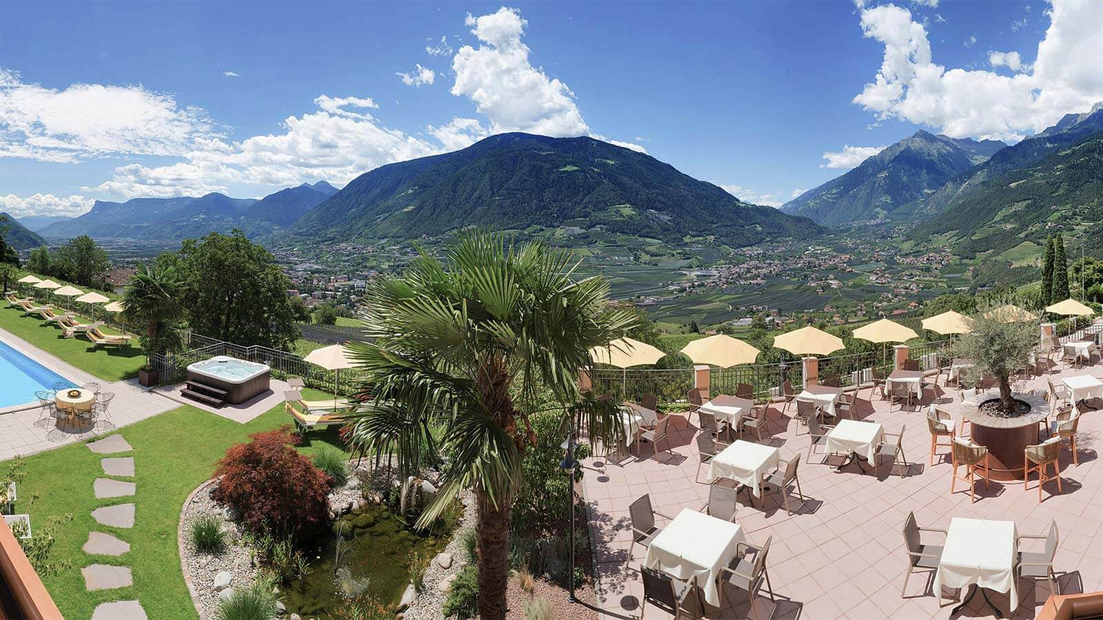 Terrace with panoramic views